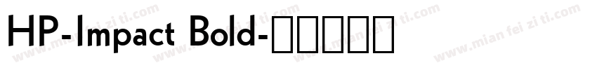 HP-Impact Bold字体转换